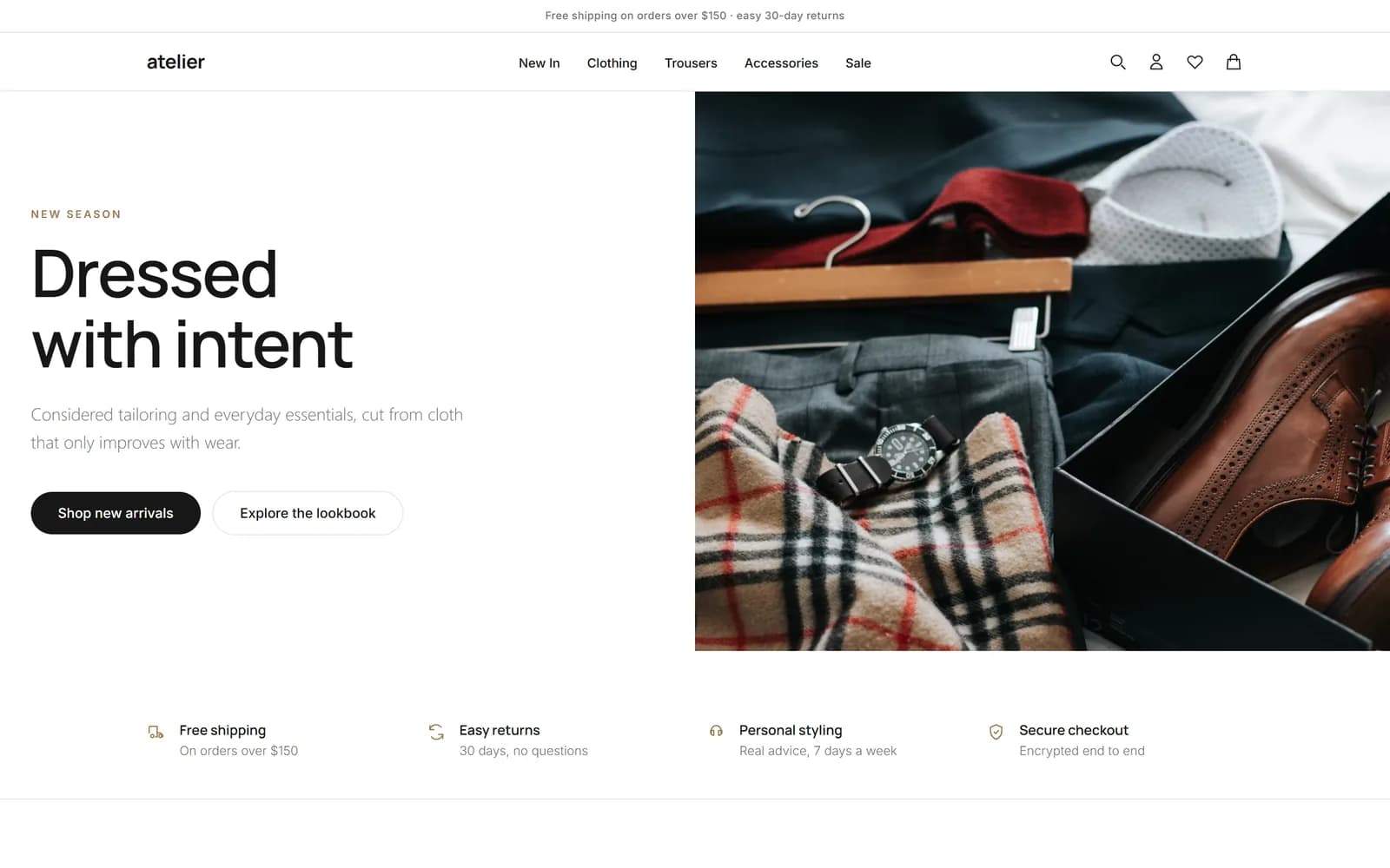 Atelier storefront theme for fashion stores