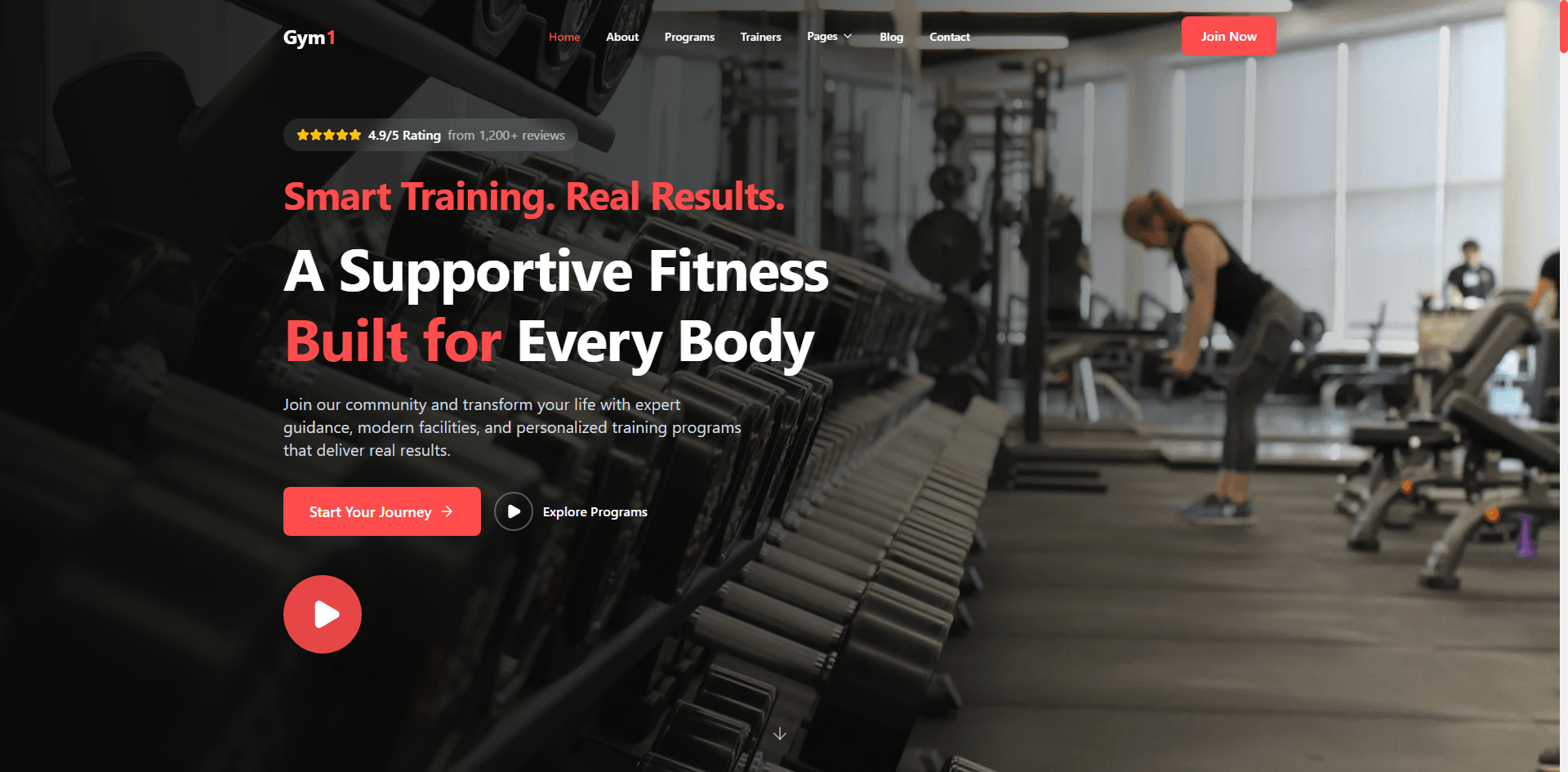 Gym - Fitness Website